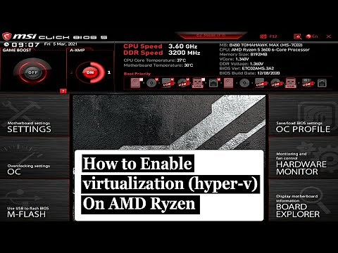 How to Enable Virtualization on AMD Ryzen | how to turn on hyper v