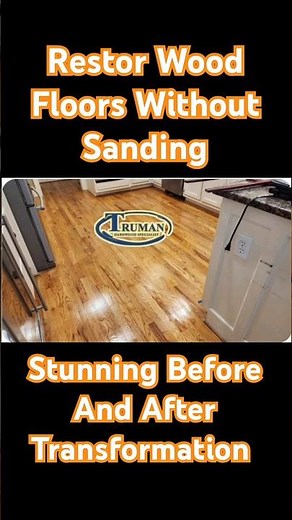 Restore Wood Floors without Sanding: Stunning Before and After Transformation! #Shorts