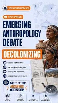 Decolonizing Anthropology Explained in 60 Seconds | UPSC Anthropology Optional 2026 #optionals