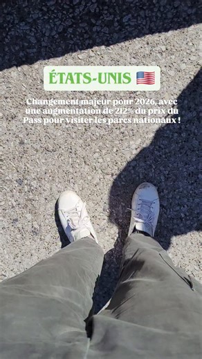 Dydou • Voyages pas chers 💚 on Instagram: "🚨 ALERTE IMPORTANTE POUR LES VOYAGEURS AUX USA ! 🇺🇸 Le Pass America the Beautiful, le sésame qui permet d'accéder en illimité à plus de 2 000 parcs nationaux et zones fédérales, va connaître une augmentation spectaculaire de… 212,5% en 2026 ! 😱🔥 Si vous rêvez de Yosemite, Grand Canyon, Zion, Yellowstone ou Arches… c’est maintenant qu’il faut se tenir informés. 💸 Sans ce pass, ça devient presque impossible : ➡️ L’entrée des parcs va grimper jusqu’