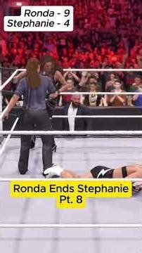 Ronda - Stephanie OMG | Part 8 #wwe #wwe2k #reacherdreams #reacher #rondarousey #Stephanie #wwe2k25