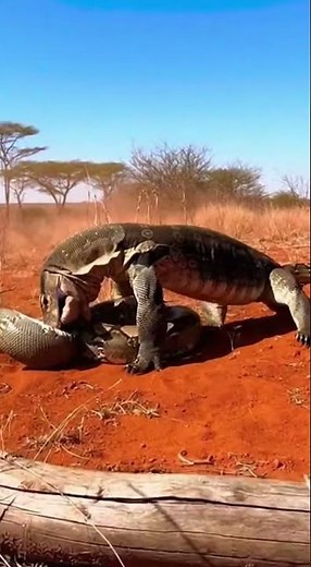 Brave Lizard vs Dangerous Python Live Unexpected Brutal Fight! #shorts #lizard #wildlife #animals