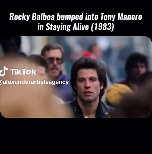 Travolta & Stallone Crossover in Staying Alive (1983)
