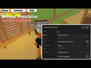 Animal Simulator Script - Free Radio + Instant Kill all