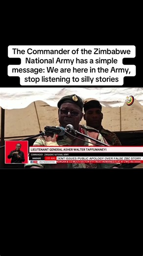 Commander of Zimbabwe National Army Addresses Rumors