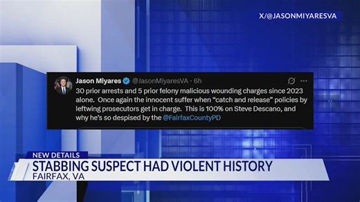 Court records: Suspect in deadly stabbing had violent history in Fairfax County