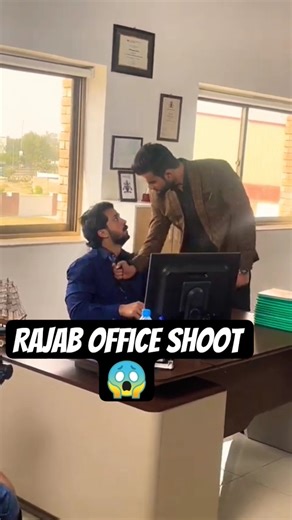 Rajab Butt Office Employee Shooting 😲 #Rajabbutt #Rajabfamily #Foryou #Drama #Shorts #Songs
