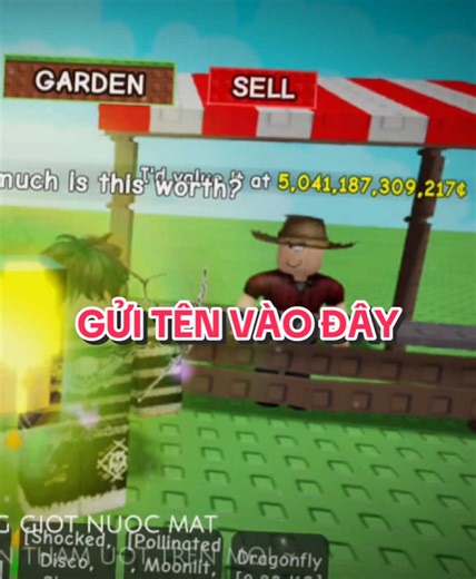 gửi tên nv vào #growagarden #roblox #xuhuongtiktok