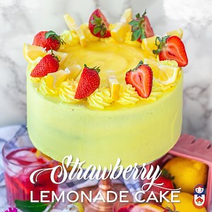 20K views · 316 reactions | WOW! Strawberry Lemonade Cake that tastes like lemonade! With lemon buttercream, berries and lemon curd. RECIPE: https://tatyanaseverydayfood.com/strawberry-lemonade-cake/ | Tatyana's Everyday Food | Facebook