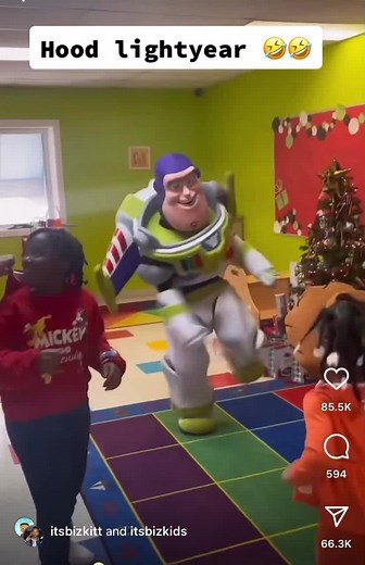 Funny Buzz Lightyear Pants Dance at Kid Parties
