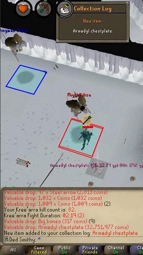 First Drop at Armadyl / Kree!! A HUGE Upgrade (and Spoon)! #osrs #gaming #runescape