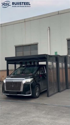 Our newly launched foldable garage provides sun protection.