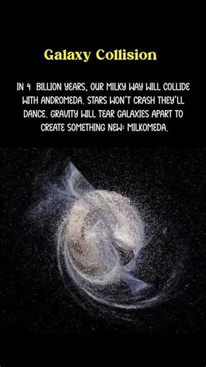 The Milky Way Will Collide with Andromeda Birth of Milkomeda #starduststories #cosmos