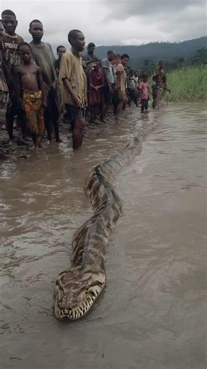 30-Foot Snake Slithers Through Congo River Basin