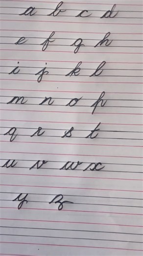 Satisfying Cursive Handwriting Practice for Beginners 😍Cursive writing “a to z” #shorts