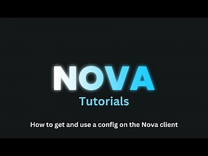 Nova Config Tutorial