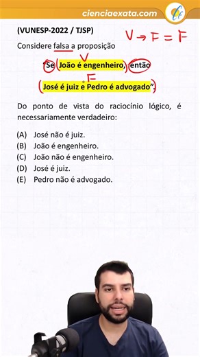 RACIOCÍNIO LÓGICO TJSP - BANCA VUNESP