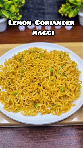 Lemon Coriander Maggie🤤🔥.#shorts #maggie #recipe #cooking #snacks #viral #foodshorts #shortsfeed