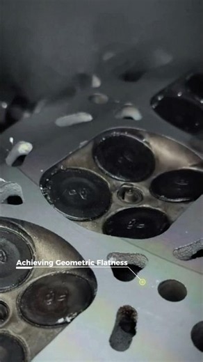 Precision Cylinder Head Surfacing Process #machine #milling