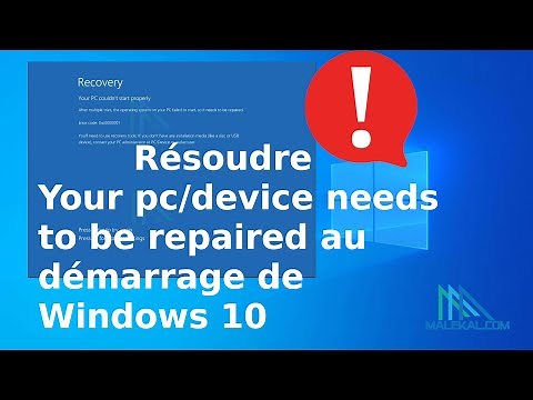 Solve Your PC device needs to be repaired / computer must be repaired Windows 10 startup