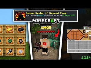 The NEW Senpai Spider 1M Special Pack for MCPE 1.21+! (FPS BOOSTER)