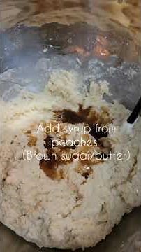 Easy Peach Cobbler with Pancake Mix