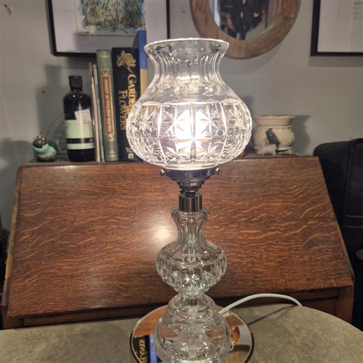 Stunning Edinburgh Crystal Lamp. Silver Plate Fittings.rewired - Etsy Australia