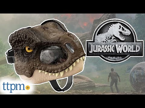 JURASSIC WORLD DOMINION! Tyrannosaurus Rex Chomp 'N Roar Mask from Mattel Review!