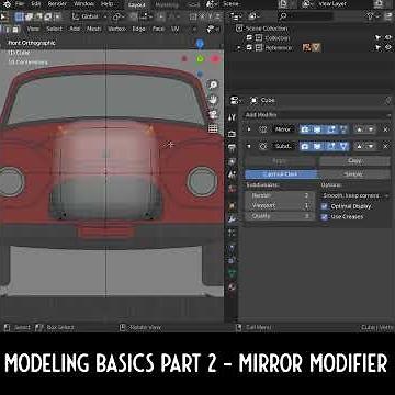 Daily Blender Secrets - Car Modeling Basics part 2 - Mirror modifier