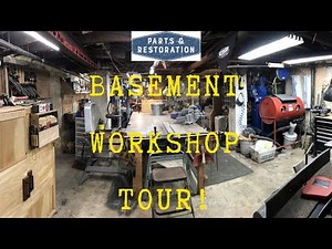 Workshop Tour: Philadelphia Small Basement DIY Work Shop | Home Workshop / Craft Space Ideas