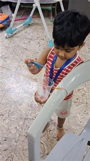 DIY Ropeway Game for Kids 🚡 #Shorts #PretendPlay #KidsActivity #DIYForKids #ToddlerFun #Creative