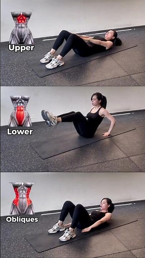 🔥 3 Best Abdominal Exercises You Can Do at Home🍓💅 | No Equipment Workout 💪 #Fitness
