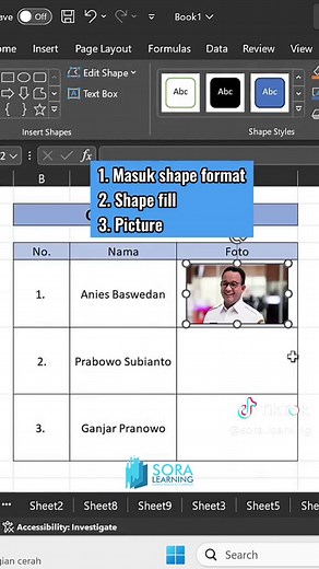 Cara Insert Foto Agar Rapi di Excel