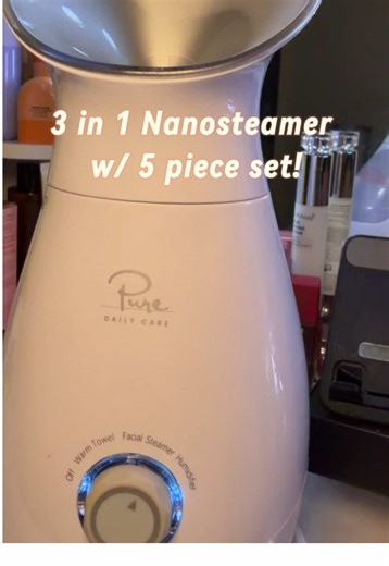In love with this nonosteamer 🧖🏻‍♀️ @Pure Daily Care #nanosteamer #facial #athomespa #facesteamer #humidifier