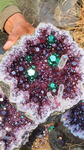 OMG 😱 $289,000 Red Ruby Crystal Geodes Found in Million-Year-Old Volcanic Rock 💎