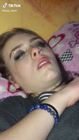 This is my friend Rae she sleeps with her eyes open