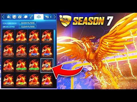 All Painted PHOENIX FIRE Goal Explosions On Rocket League