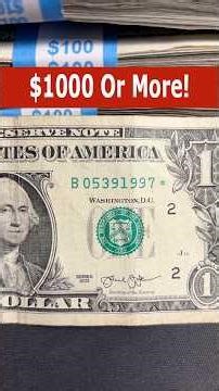 This $1 Bill Can Be Worth $1000 - You Can Find One! #currency #rich #money