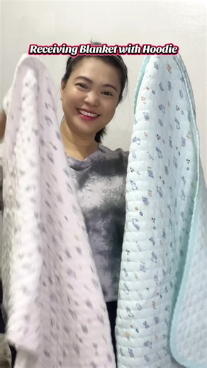 Receiving Blanket with Hoodie for Newborns