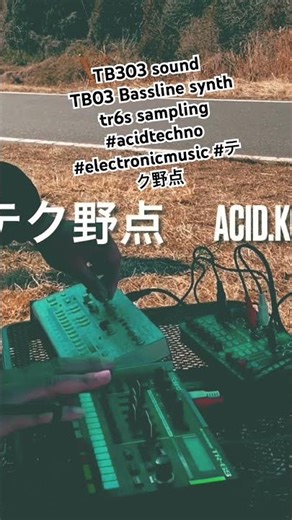 TB303 sound TB03 Bassline synth tr6s sampling #acidtechno #electronicmusic #テク野点