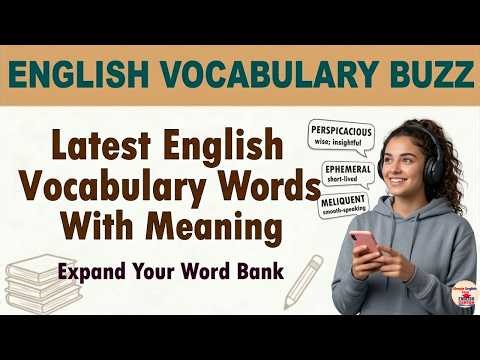 Latest English Vocabulary Words with Meaning | Learn New Words Daily #NewWords #SpokenEnglish