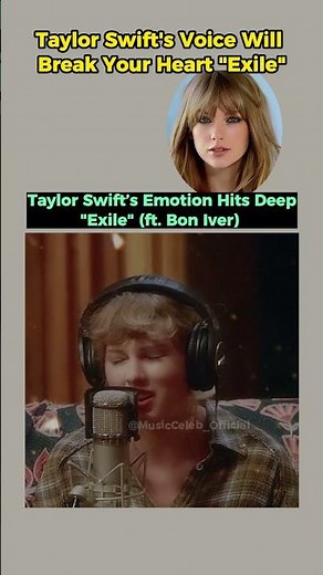 Taylor Swift’s Emotion Hits Deep “Exile” (ft. Bon Iver) #TaylorSwift #BonIver #Exile #pop #shorts