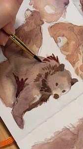 Watercolour bears 🐻🐻
