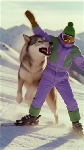 Man vs Wolf – A Brutal Fight! 😱