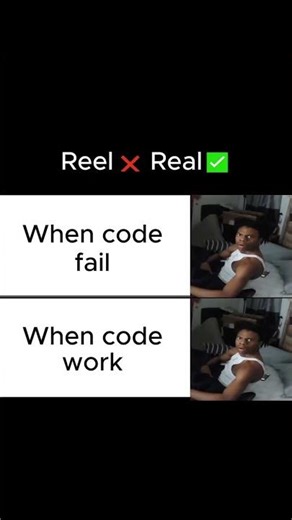 Code Fail vs. Code Work: There is No Difference 🤣 | The Brutal Reality of Coding #shorts #coding