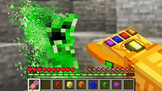 Crafting powerful infinity stones to gain ultimate control over Minecraft