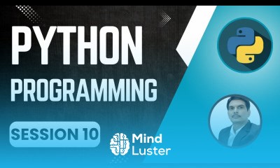 Mind Luster - Learn Session 10 Python Programming for Selenium