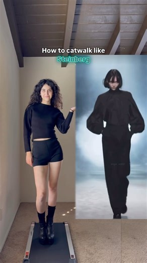 How to catwalk like Steinberg! 1-10 rate my walk?😁 #catwalk #catwalking #modelwalk #steinberg #tuto