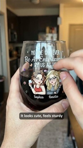 A Stemless Wine Glass made for the friend who deserves a toast every day 🍷💕 #gifts #giftideas
