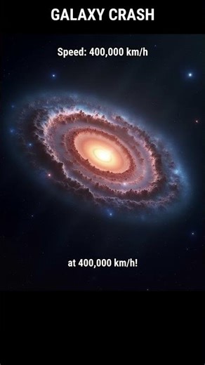 A GALAXY is crashing into us at 400,000 km/h... and we can't stop it 🌌😱 #shorts